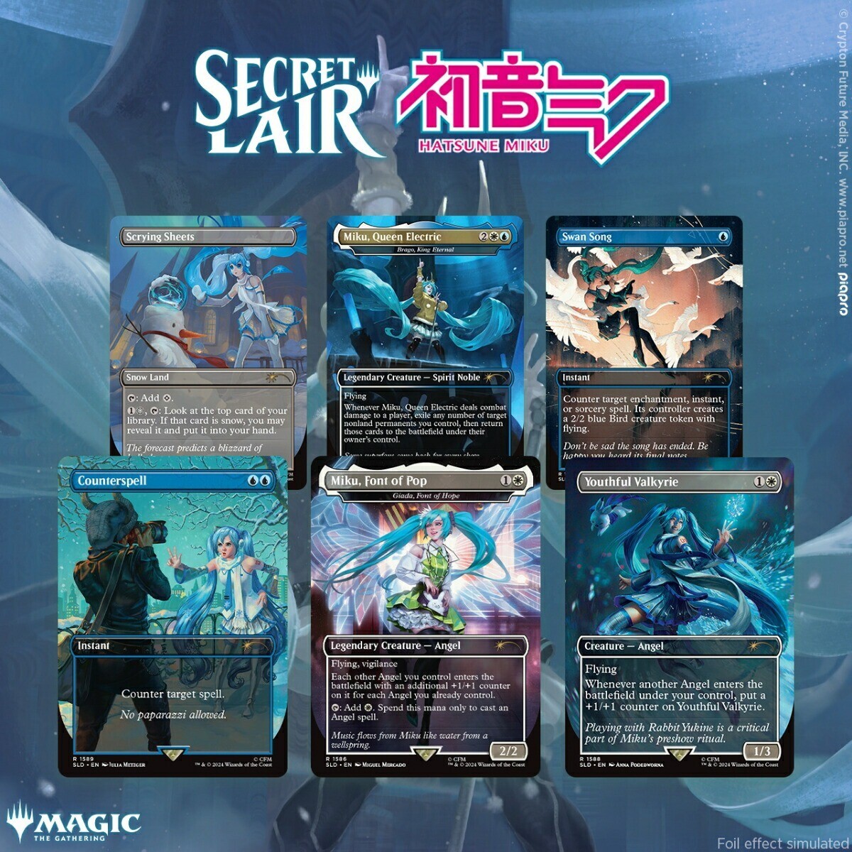 MTG Secret Lair x Hatsune Miku: Winter Diva EN Non-Foil Edition | eBay