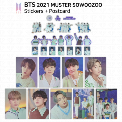 BTS 2021 Muster SoWooZoo Official Goods Stickers Postcard KPOP K
