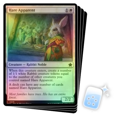 FOIL HARE APPARENT X4 Foundations FDN Magic MTG MINT CARD | eBay