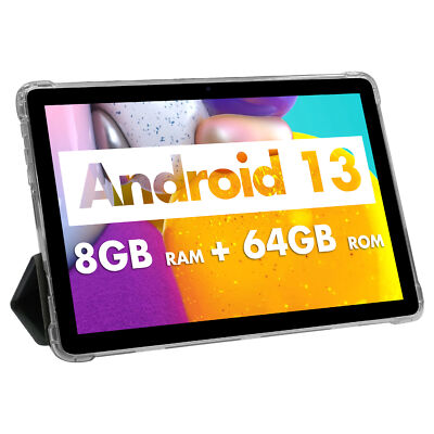 PRITOM Android 13 Tablet 10 inch Tablet Octa-Core 5G WiFi 8(4+4)GB