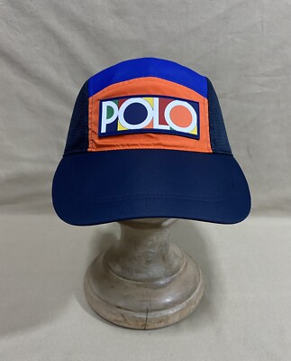 Polo Ralph Lauren Men's Color Block 5 Panel Nylon Long-Bill Hat