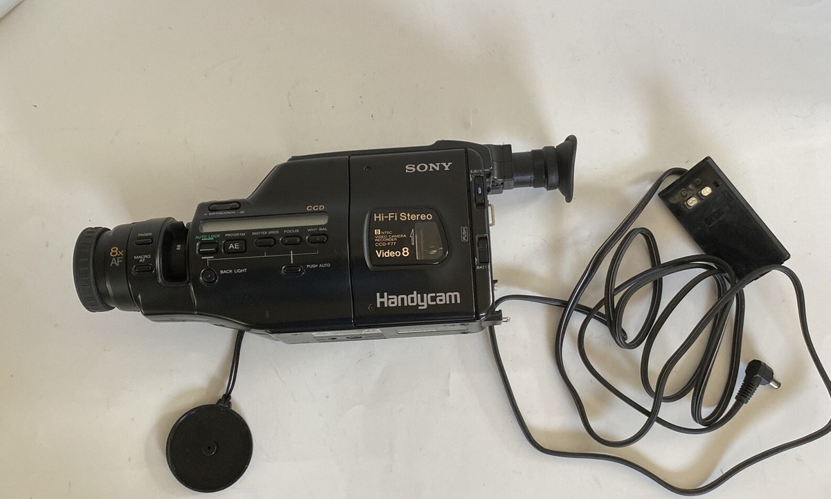 Sony Handycam NTSC Video 8 CCD-F77 Camcorder Black Untested For
