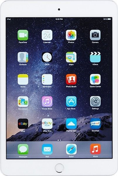 Apple iPad mini 3 A1599 128 GB, Wi-Fi, 7.9 in - Silver/White for
