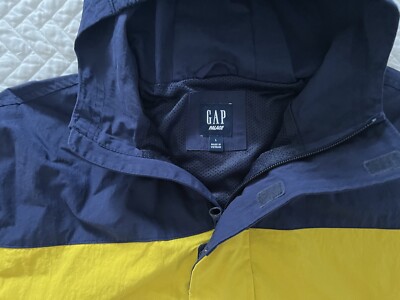 Palace x Gap Kids Windbreaker Size Large (10) Navy Yellow Jacket