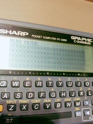 SHARP Pocket computer PC G850 Scientific Function Calculator