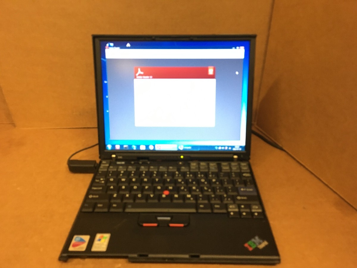 Vintage IBM Thinkpad X40 598MHz 768MB RAM NO HDD | eBay