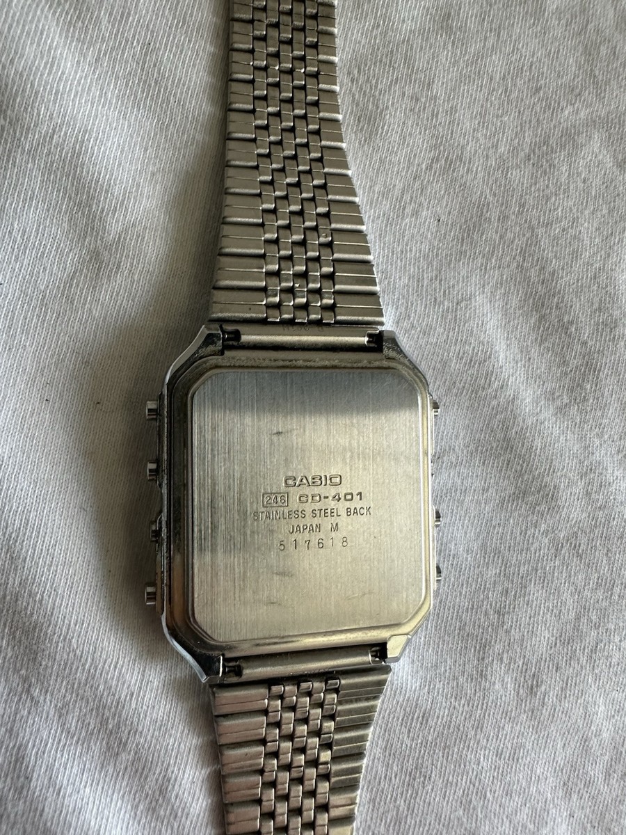 Vintage Casio Calculator Watch CD-401 | eBay