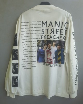 Manic Street Preachers The Holly Bible Jesus Vintage Bootleg T