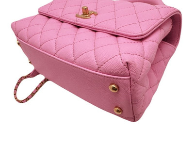 CHANEL Coco Handle 24 Bag Pink A92990 Crossbody Shoulder Flap