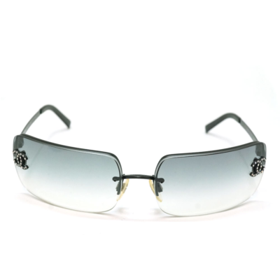 CHANEL sunglasses 4104-B for women black frame grey lenses | eBay