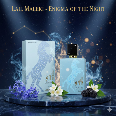 Lattafa Lail Maleki Moroccan Blue 100 ML/ 3.4 OZ Eau De Parfum