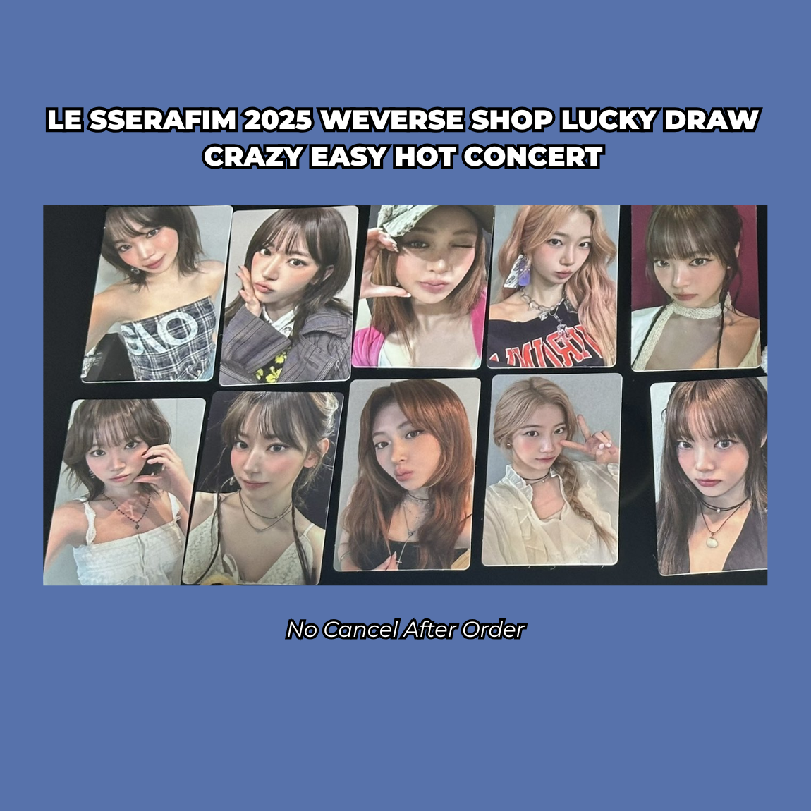 LE SSERAFIM 2025 WEVERSE SHOP LUCKY DRAW CRAZY EASY HOT CONCERT