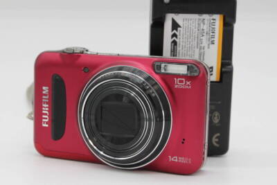 Fujifilm FinePix T300 RED 14MP 10x Digital Camera English language