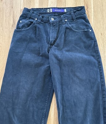 Vintage Mens Levi's Silvertab Purple Label 90's Baggy Black Jeans