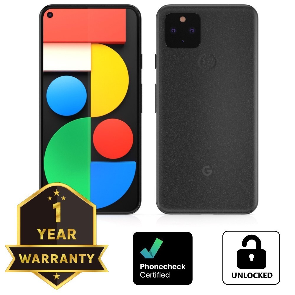 Google Pixel 5 - 128 GB - Black (Unlocked) Smartphone - Very Good