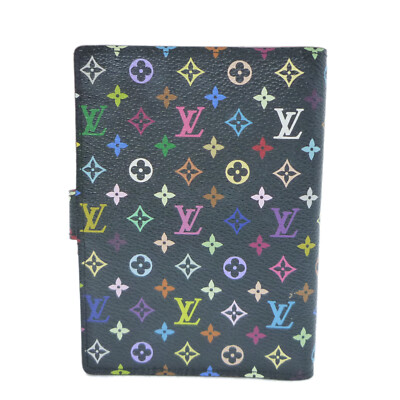 Authentic LOUIS VUITTON Agenda PM Day Planner Cover Multi-Color