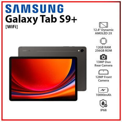 Samsung Galaxy Tab S9+ GRAPHITE 12GB+256GB Octa Core Android PC