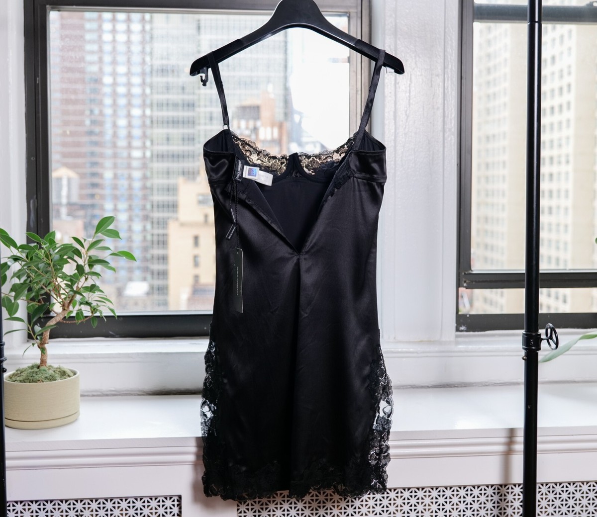 DOLCE&GABBANA レースキャミソール 黒 42 ドルガバ DOLCE&GABBANA
