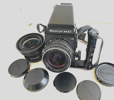 Mamiya RB67 Pro S + Prism Finder + Sekor C 127mm f/3.8 + 50mm f4.5