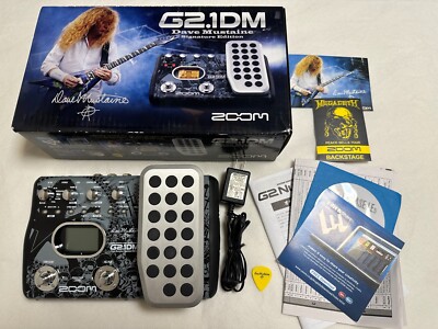ZOOM G2.1DM Dave Mustaine Guitar Multi Effects Pedal Megadeth | eBay