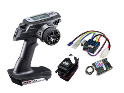 Sanwa MX-6 Radio + RX-391W Waterproof Receiver + BL-Sigma ESC +