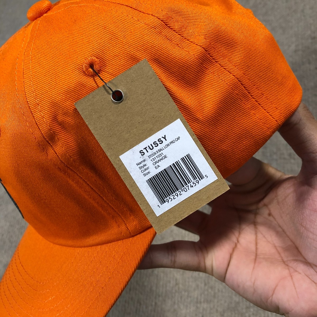 Stussy Stock 8 Ball Low Pro Cap Hat Orange BNWT | eBay