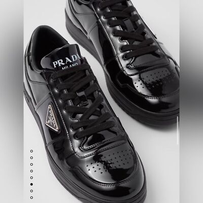RRP US$1,120 CURRENT SEASON Prada Women Downtown leather sneakers