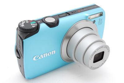 Canon PowerShot A3200 IS 14.1MP Digital Point & Shoot Camera Blue