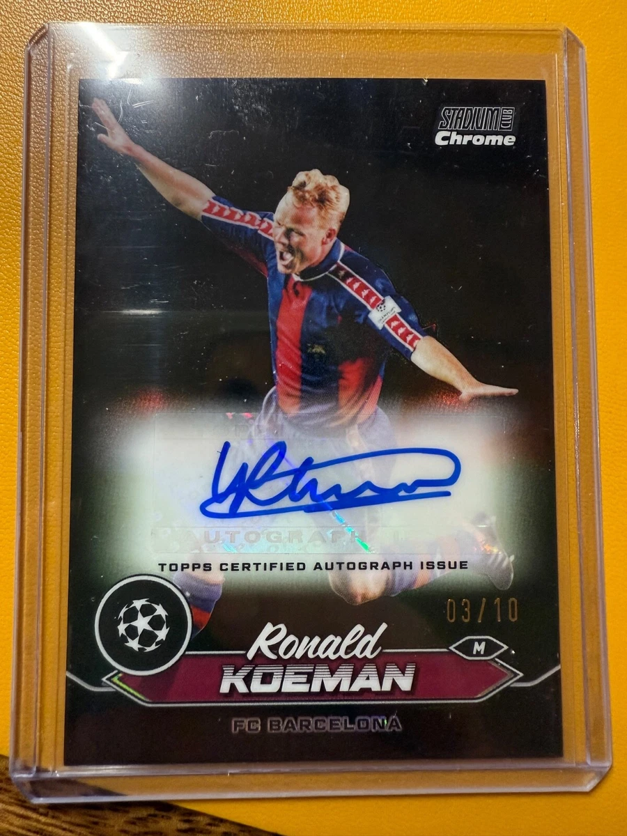 Topps Soccer FC Barcelona Autographed Sports Trading Cards