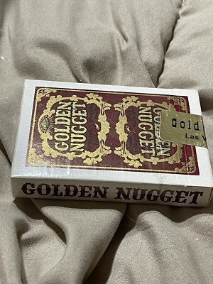 SEALED Vintage Golden Nugget Casino Playing Cards Deck. Red And