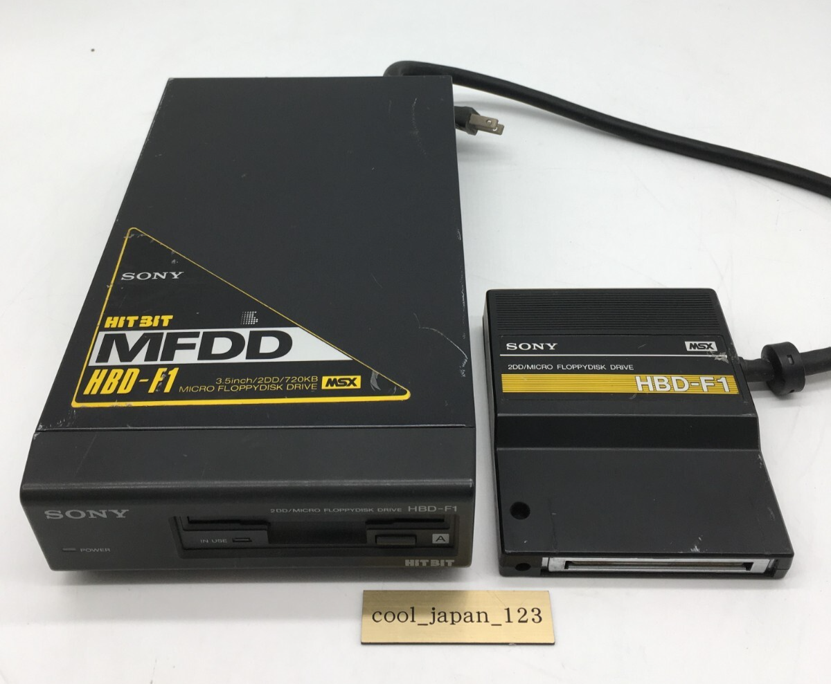 MSX SONY MFDD Micro Floppydisk Drive HBD-F1 HIT BIT 100V 10W 50