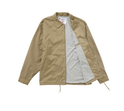 Supreme Champion Coaches Jacket Tan Size: XL | eBay