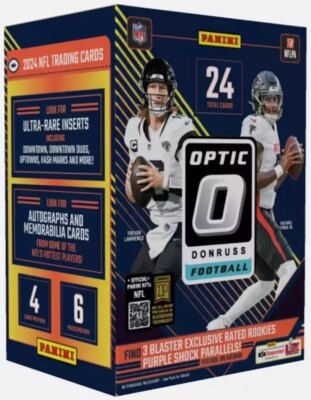 2024 Panini Donruss Optic Football Blaster Box (Purple Shock-WM