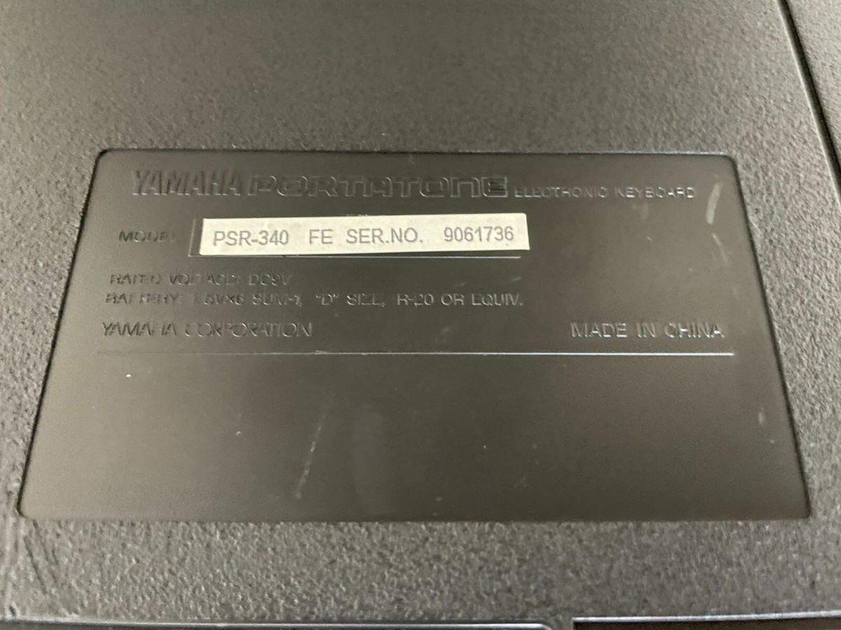 Yamaha PSR-340 Portatone Electronic Keyboard with Music Stand and