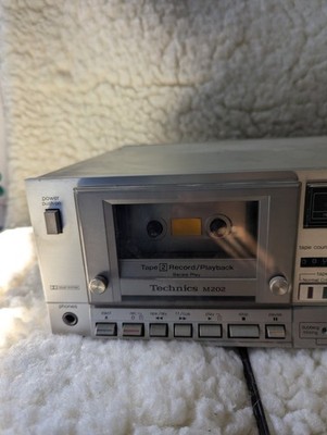 Technics RS-M202 Dual Cassette Tape Deck Player Recorder -Vintage