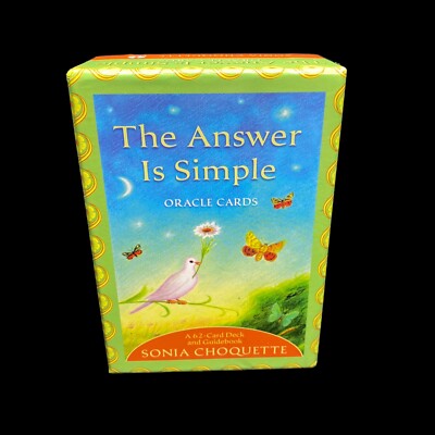 The Answer Is Simple Oracle Cards by Sonia Choquette 62 Card Deck
