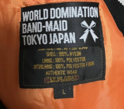 BAND-MAID ジャケット Mサイズ BAND-MAID Jacket MA-1 Size L Black
