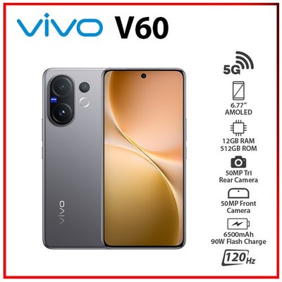 VIVO V60 5G 12GB+512GB GREY Dual SIM Octa Core Unlocked Android