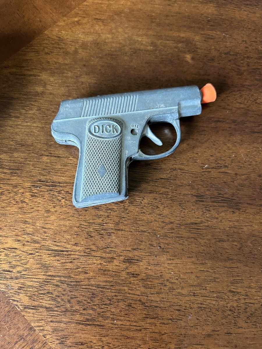 VINTAGE HUBLEY DICK DIECAST REPEATING TOY CAP GUN 210 FULLY