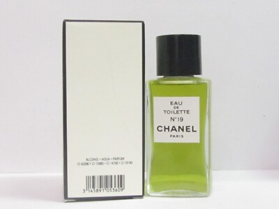 Chanel No 19 For Women 3.4 oz Eau de Toilette Pour Splash Vintage