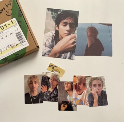 BTS V Layover GREEN Ver. Official Photo card set Post card