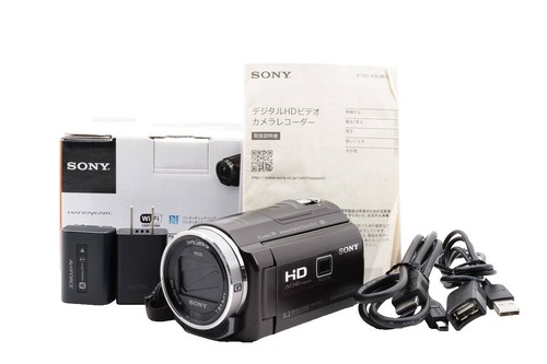 Working] Sony HDR-CX560V Handycam Bordeaux Brown Video Camera Box