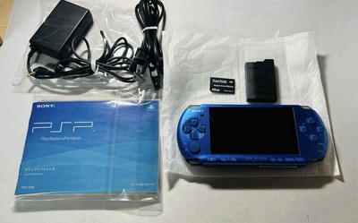 PSP 3000 Body Vibrant Blue Japan Complete Item Excellent Condition