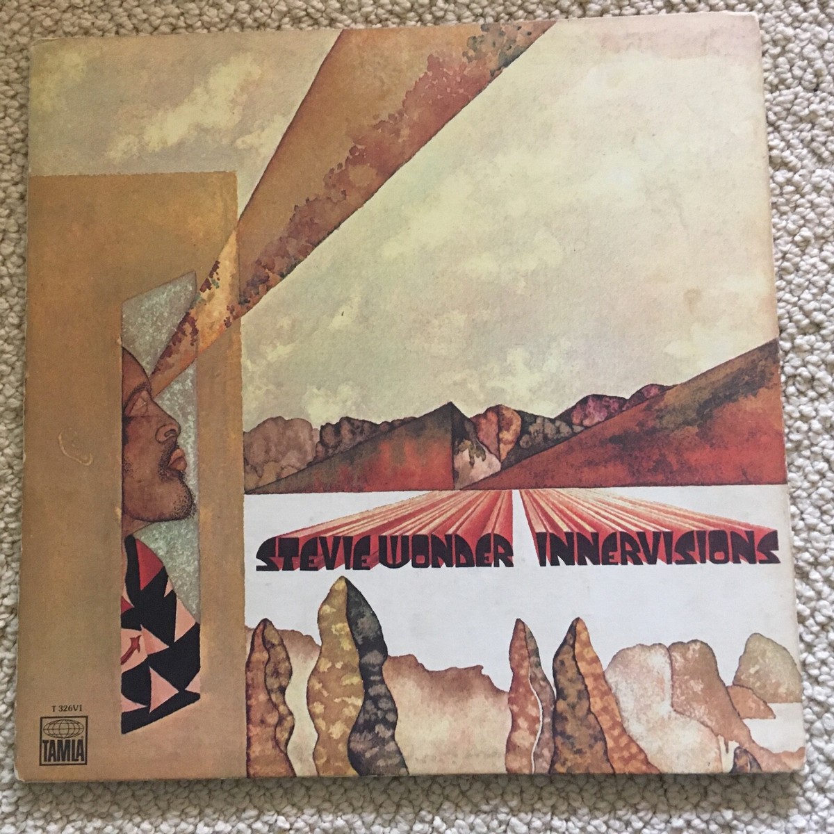 STEVIE WONDER INNERVISIONS VINYL LP T 326V1on Cover/ T-326L on