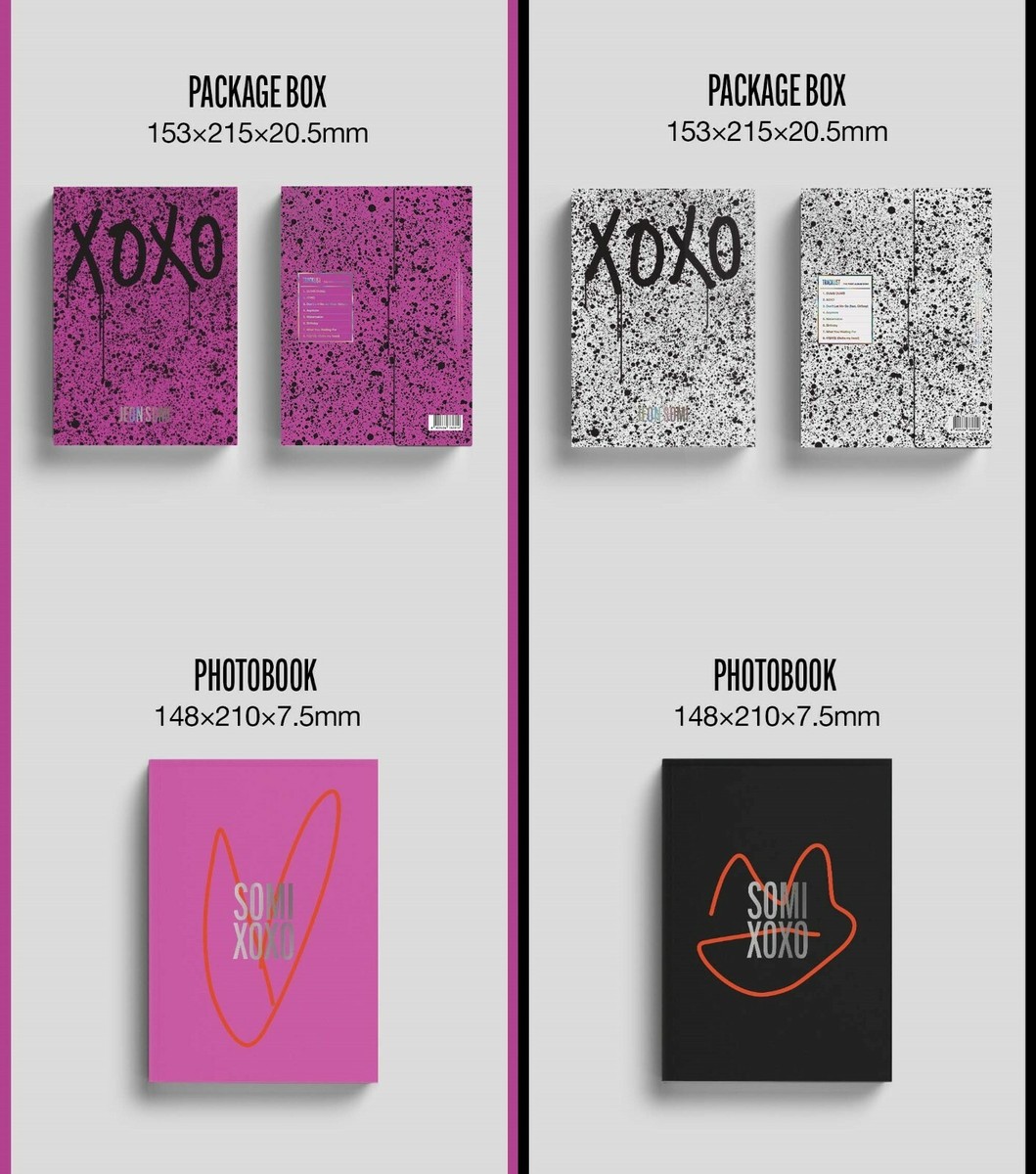 JEON SOMI I.O.I THE FIRST ALBUM [XOXO] Random Ver CD+Book+Card+