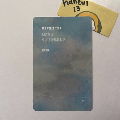 BTS V Taehyung Love Yourself World Tour Europe Official Photo Card