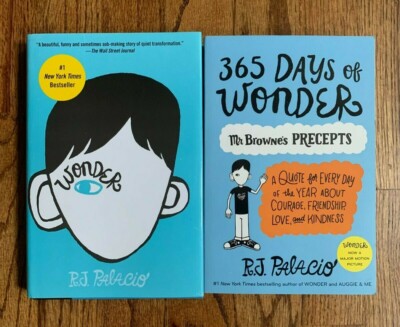 2 WONDER Books - 365 DAYS OF WONDER and WONDER by R.J. Palacio HB