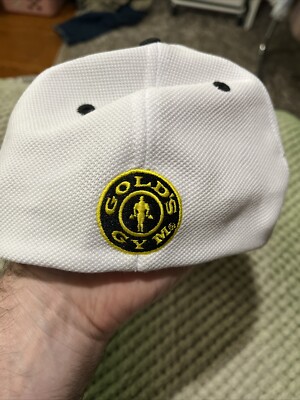 Golds Gym Hat Black By Legend Adult Medium Large Rare Sample | eBay