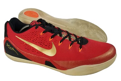 Nike Kobe 9 IX China Pack Red Metallic Gold Shoes 683251-670 Mens