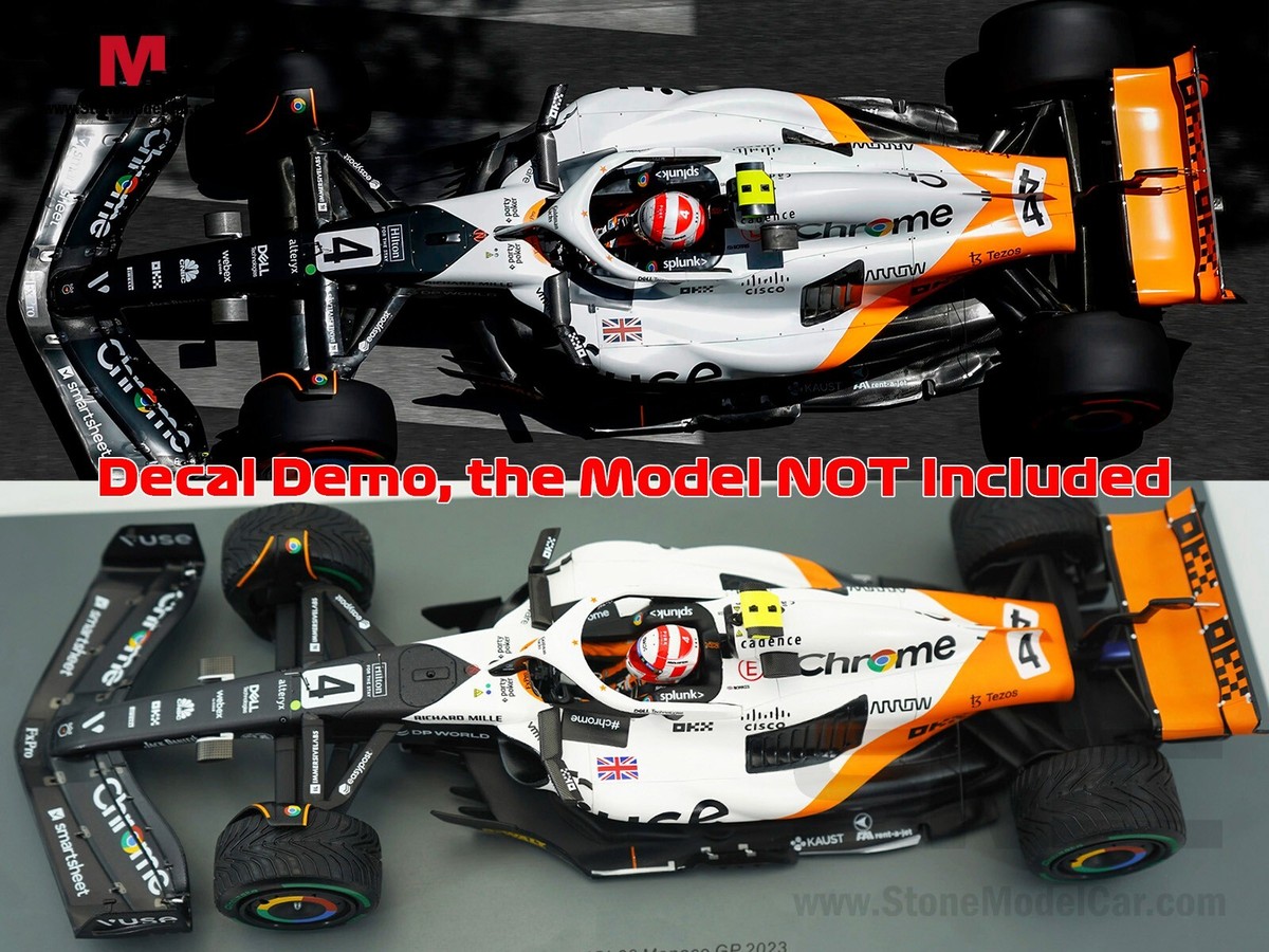 Decal for 1:18 Spark Triple Crown Special Livery Mclaren F1 MCL60